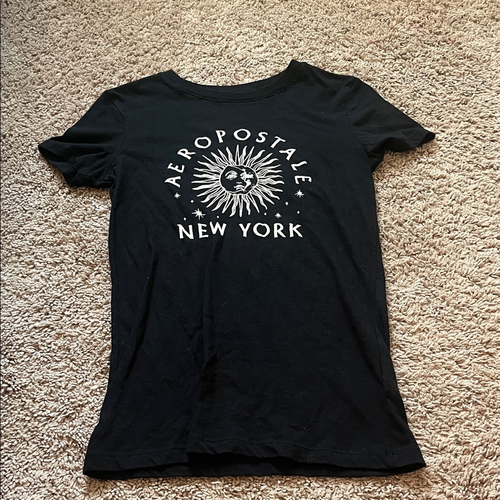 Aeropostale Black Sun Graphic Tee